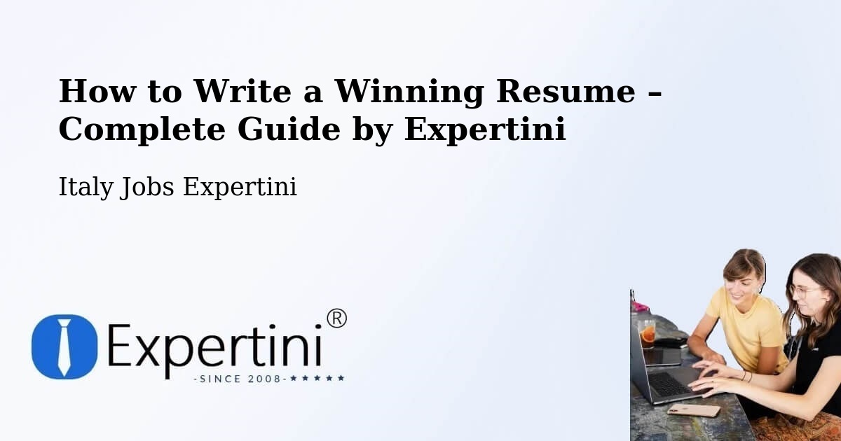 Resume Writing Guide for Job Seekers – Stilo - Stilo, Italy Jobs Expertini
